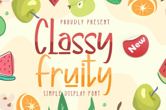 Classy Fruity: A Quirky Handwritten Asset for Creative Projects