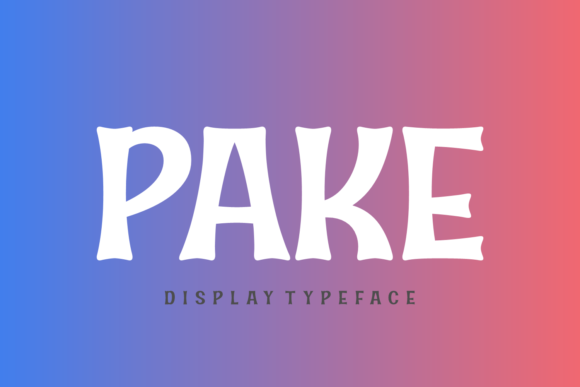 Commanding Attention with Pake: A Typography Revolution