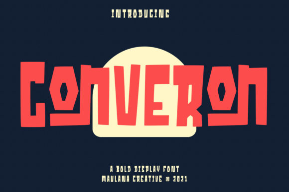 Converon Cubical: A Spooky Display Font for Creative Projects