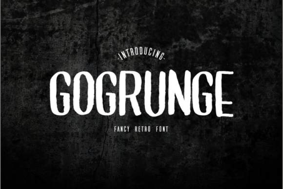 GoGrunge: The Ultimate Brush-Style Font for Bold Design