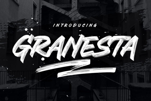 Granesta: The Bold Brushed Display Font for Impactful Design