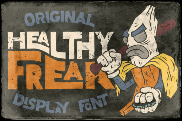 Healthy Freak: A Bold Display Font for High-Impact Visual Design