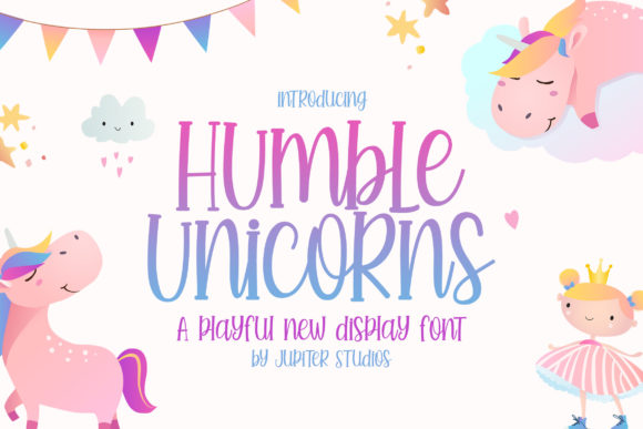 Humble Unicorns: A Playful Display Font for Creative Projects