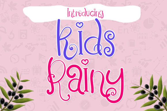 Kids Rainy: A Playful Typography Solution for Joyful Design