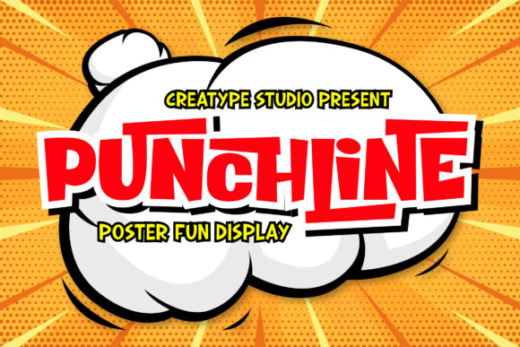 Punchline: The Fun Poster Display Font for Creative Projects