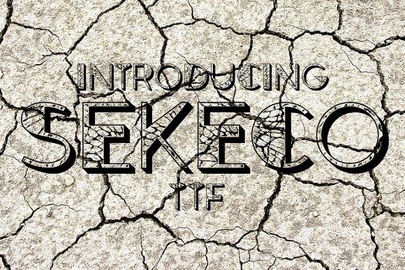 Sekeco: Elevate Your Designs with Stunning Textured Typography