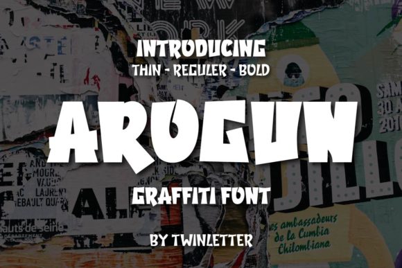Transform Your Visual Identity with Arogun: The Ultimate Graffiti-Styled Display Font