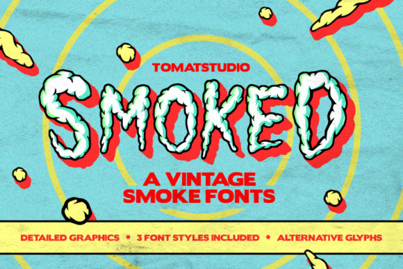 Vintage Smoked: A Unique Display Font for Creative Projects